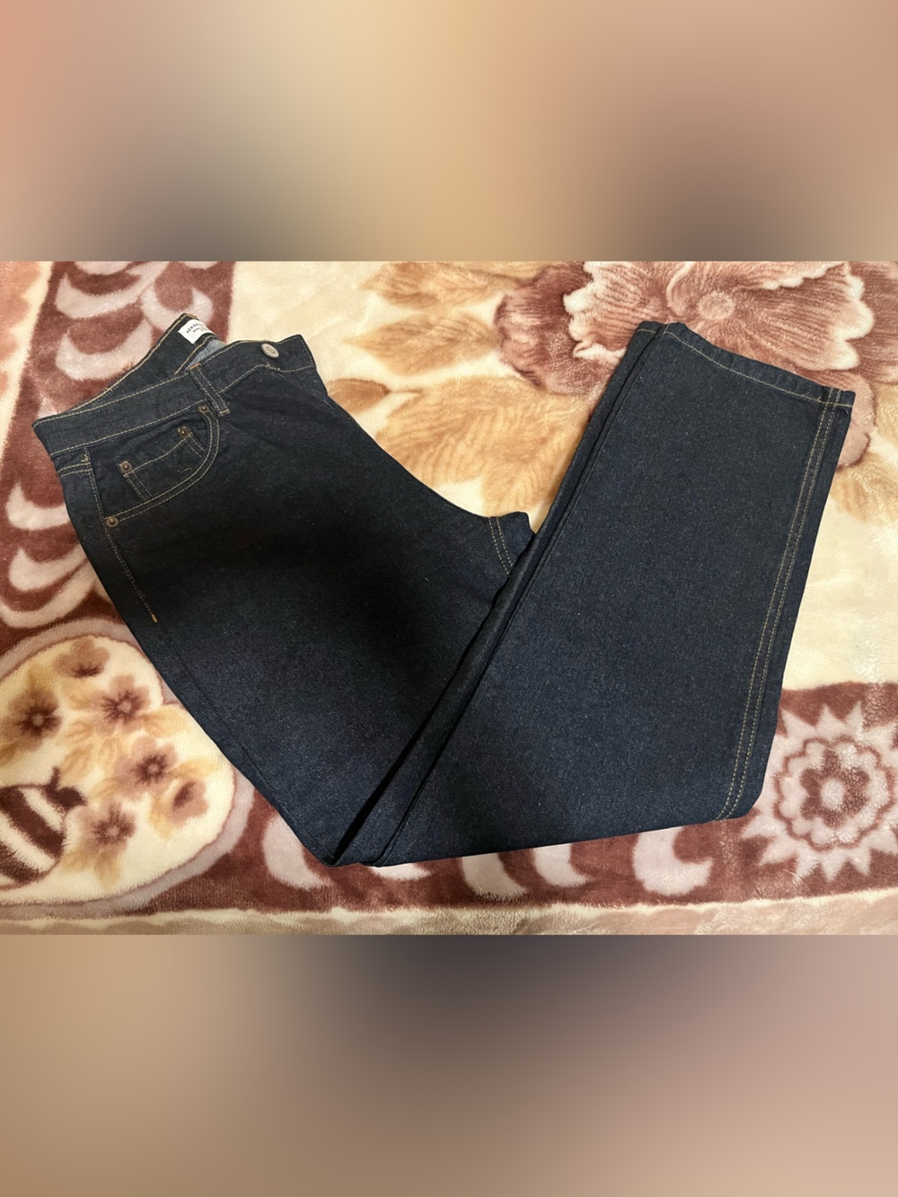 Aeropostale Dark Blue Straight-Leg Women's Super High Rise Jeans; 6/28 (NWOT)